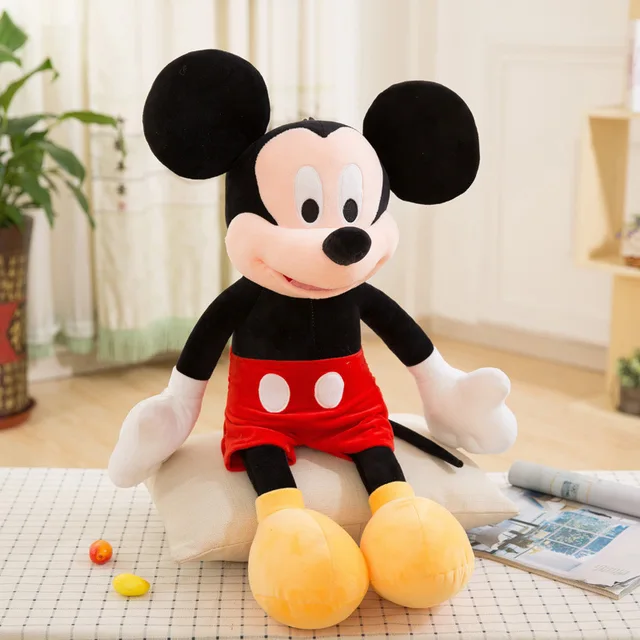 New 10 30 40 50cm Mickey Mouse Minnie Plush Toy Cartoon Anime Minnie Mouse Stuffed Doll