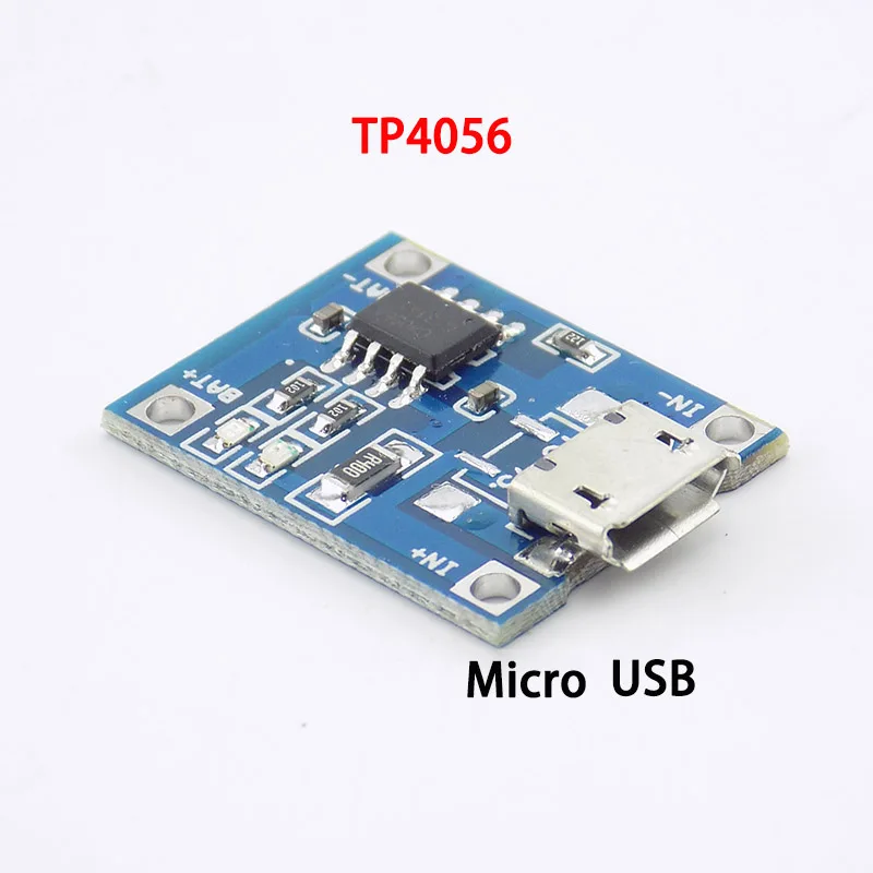 Зарядная плата TP4056 для модуля Micro USB 5 В 1 А 18650 шт.|Регуляторы напряж./стабилизаторы|