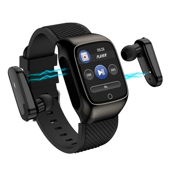 

Smart Watch Men Earbuds With Bluetooth Earphones Smartwatch Music Sports for Exercise Run Two in One for Android iOS
