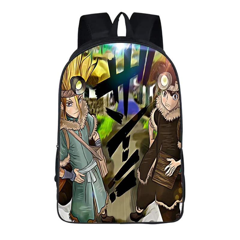 Аниме Dr. STONE Ishigami Senku хром Косплей conviviality фестиваль играет для взрослых мальчиков и девочек одежда на молнии дышащая сумка на плечо - Цвет: Коричневый