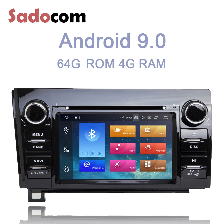 Excellent 7" DSP 2 din IPS Android 9.0 Car DVD player 8 Core 64GB ROM 4GB RAM GDS autoradio GPS For Toyota Sequoia 2007 2008 2009 -2015 0