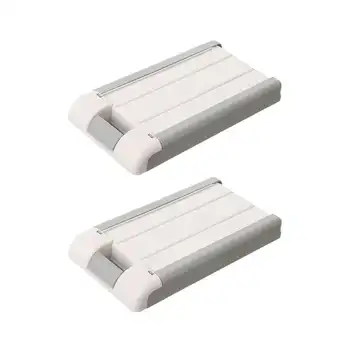 

2PCS Under The Table Plaster Soaked Storage Box Large Color Matching Hidden Storage Box Wall-Mounted Adhesive Case Tool