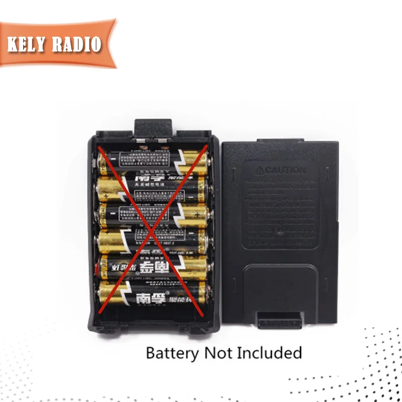 Baofeng-carcasa de batería de UV-5R para walkie-talkie, carcasa de emergencia AAA para Radio UV 5R UV-5RE 5RA, fuente de alimentación