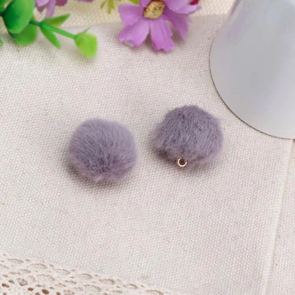 20PCS 12 цветов 20 шт DIY помпон 2 см искусственные помпоны норки меховые шарики для шитья на вязаный брелок шарф обувь шапки DIY Ювелирные изделия Acces - Цвет: 20PCS