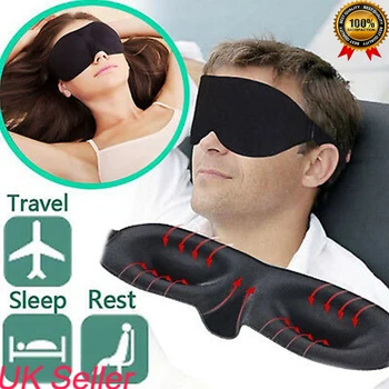 

Soft Night Blinders Adjustable 3D Non-Marking Eye Shield Contoured Blindfold Breathable Sleeping Eye Mask Night Blinder Care