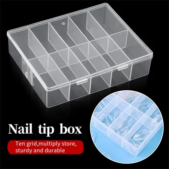 

Life Essential 10 Compartment Storage Box Practical Adjustable Plastic Case for Bead Rings Jewelry Display Organizer
