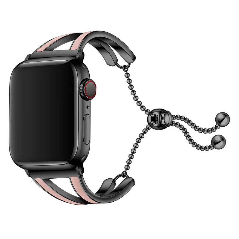L Взрослый модный браслет, ремешок для apple watch, версии 4321 сменный ремешок для apple для наручных часов iwatch, 44/42/40/38 женского - Цвет: L