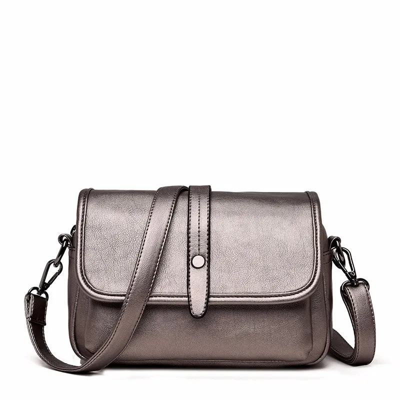Женская кожаная сумка на плечо, прочная сумка, простой стиль, сумки через плечо для женщин, кожаные сумки-мессенджеры, винтажные сумки