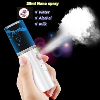 

25ml Nano Spray Cool Mist Facial Steamer Moisturizing Face Washer Humidifier Machine For Home Portable Face Humidifier Skin Care