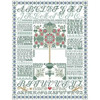 

Alphabet Puzzle patterns Counted Cross Stitch 11CT 14CT 18CT DIY Cross Stitch Kits Embroidery Needlework Sets home decor