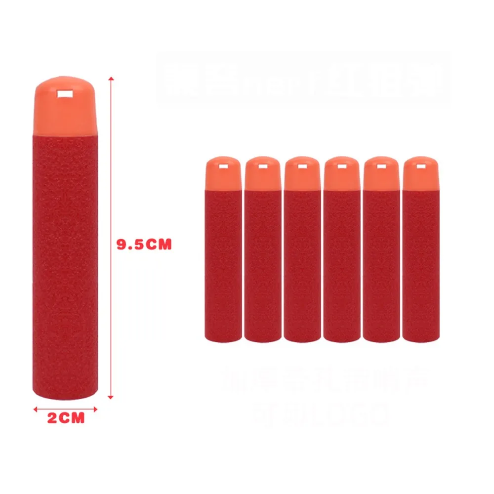 30Pcs 9.5cm Red Sniper Rifle Darts Suit for Nerf N-Strike Mega Series Toy Gun Foam Refill Darts Big Hole Head Bullets (9)