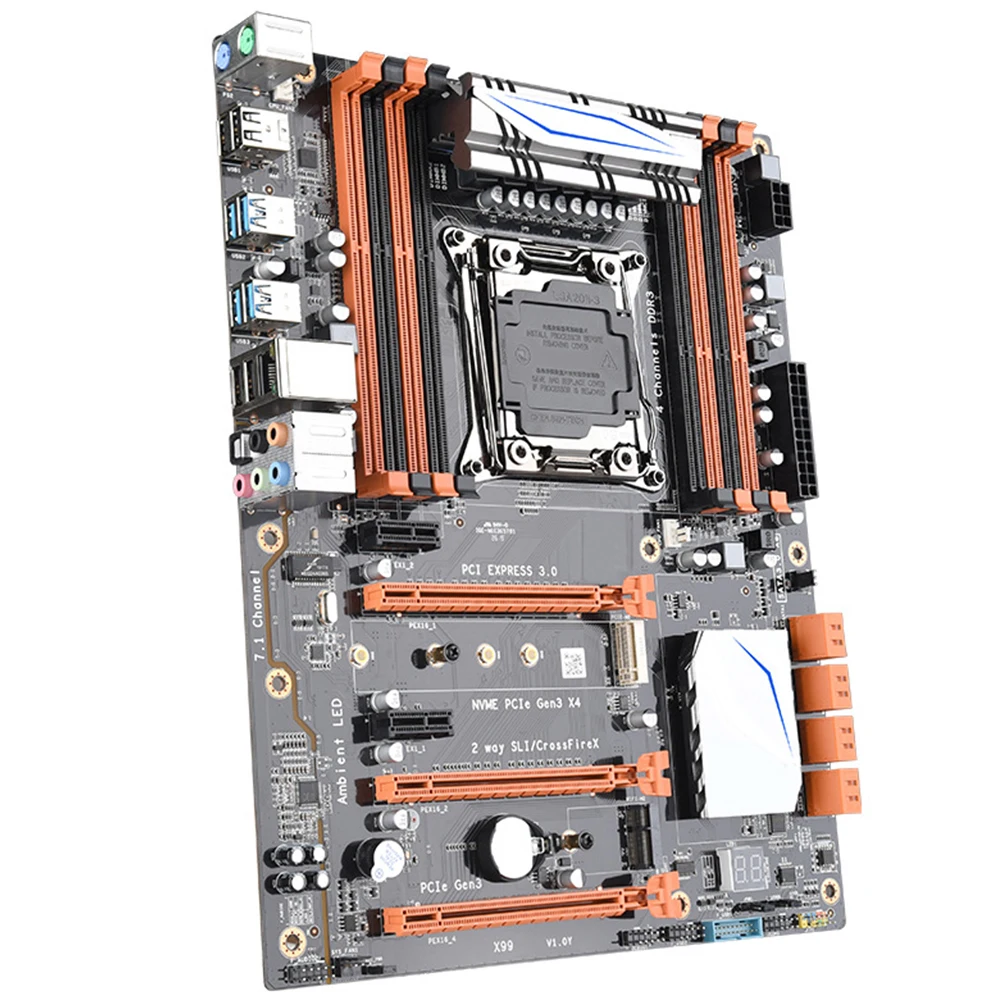 

X99 Home Accessories Stable DDR3 Wide Use Fast Desktop Computer USB Interface Game E5 2678v3 Office Memory Motherboard