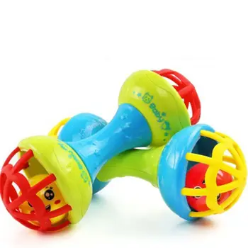 

Baby Bed Bell Rattles Toy Dumbbell Design Educational Development Intelligence Toy Early Education Kids Gift