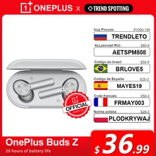 Globalna wersja OnePlus Buds Z bezprzewodową słuchawką OnePlus oficjalny sklep TWS Bluetooth 5 szybkie ładowanie IP55 dla OnePlus 9 9Pro 9R 8T
