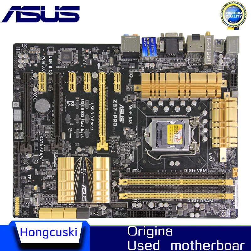Для ASUS оригинальная материнская плата Socket LGA 1150 DDR3 Z87 SATA3 USB3.0 настольная материнская плата