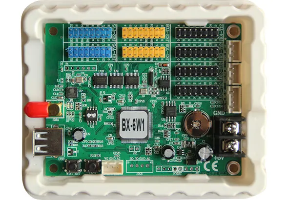 Programa de Upload para Grande Wifi Controlador Adicionar s 6x Série Ambiente Detectando Suporte Usb Arrendamento Tela Led Bx-6w1 6 - Image 2