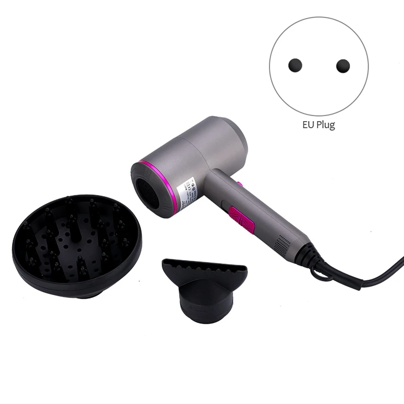 

Hot 220V 2000W Ionic Constant Temperature Hair Blow Dryer Fast Dry Hot and Cold Hair Dryer EU Plug