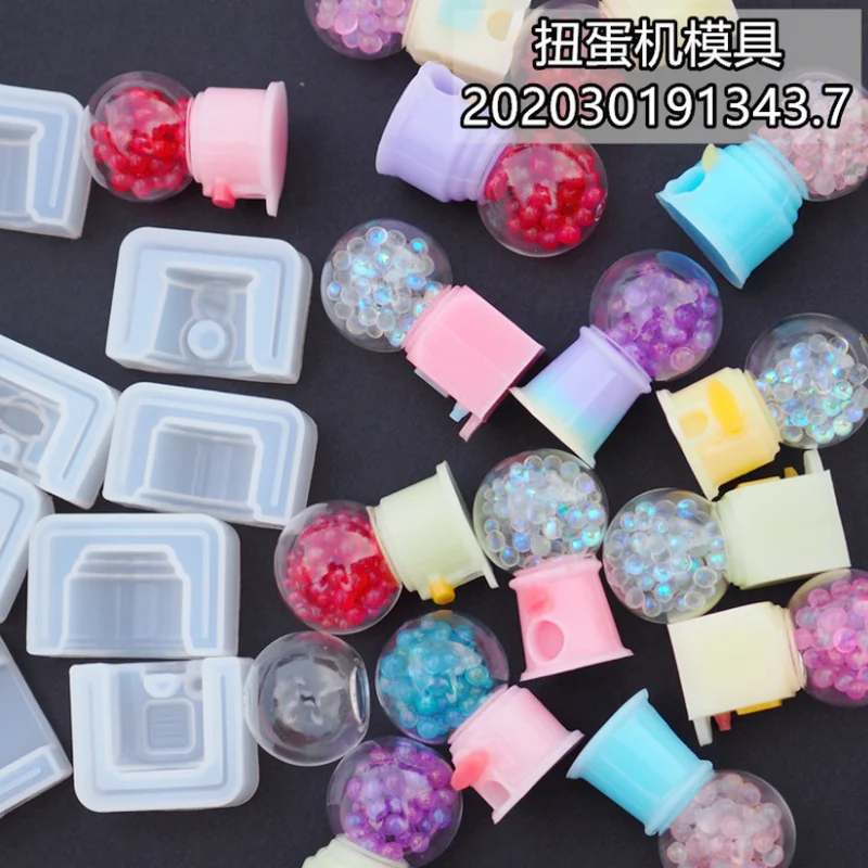 DIY Epoxy Resin 3D Crystal Ball Game Machine Shaker Silicone Mold Jewelry Fillings Pendant Accessory Charms Handmade Mould Craft | Украшения