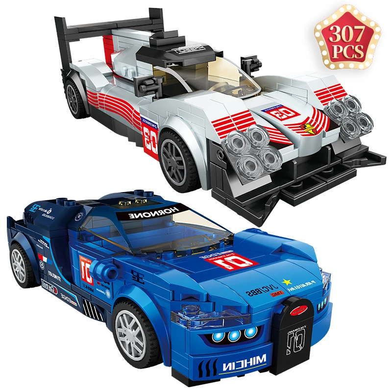 

Idea Technic Racing Building Blocks Famous Car Simulator Car Static Model Bricks with Action Figures Toys Kids Christmas Gift
