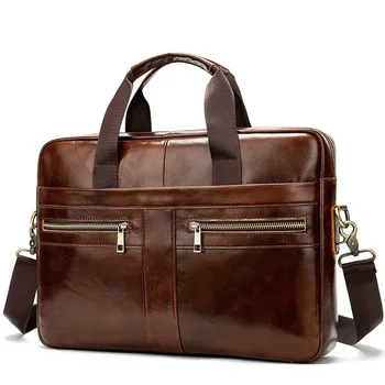 

Bag Men's Genuine Leather Briefcase Male Man Laptop Bag Natural Leather for Men Messenger Bags Men's Briefcases 2020
