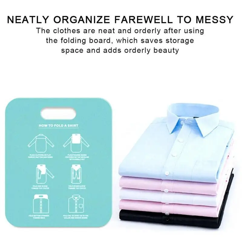 Creative Clothes Folding Board T Shirts Dress Folder Closet Fold Organizer Quick Save Time Household Essentials