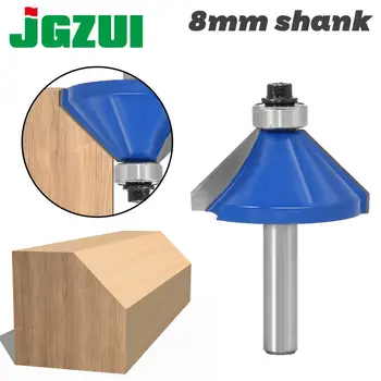 

45 Degree Chamfer Edge Forming Router Bit - 8mm Shank