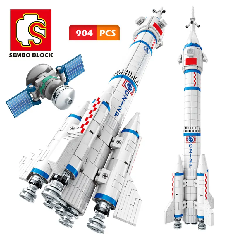 

SEMBO CZ-2F Carrier Rocket Building Block Aerospace Technic Spaceship Model Toys Creator Bricks Astronaut Children Toy Boy Gifts