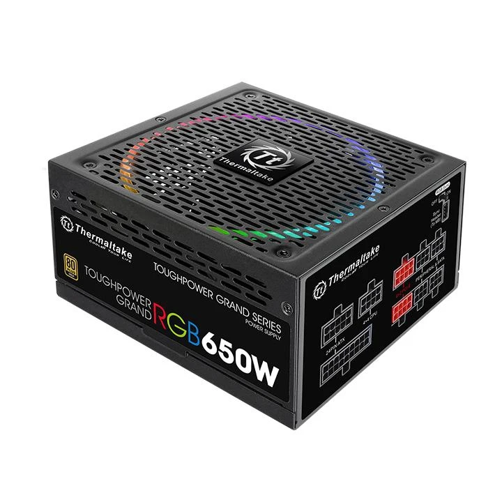 Блок питания Thermaltake ATX 650W Toughpower Grand RGB Sync 80+ gold(24+4+4pin) APFC 140mm fan colo