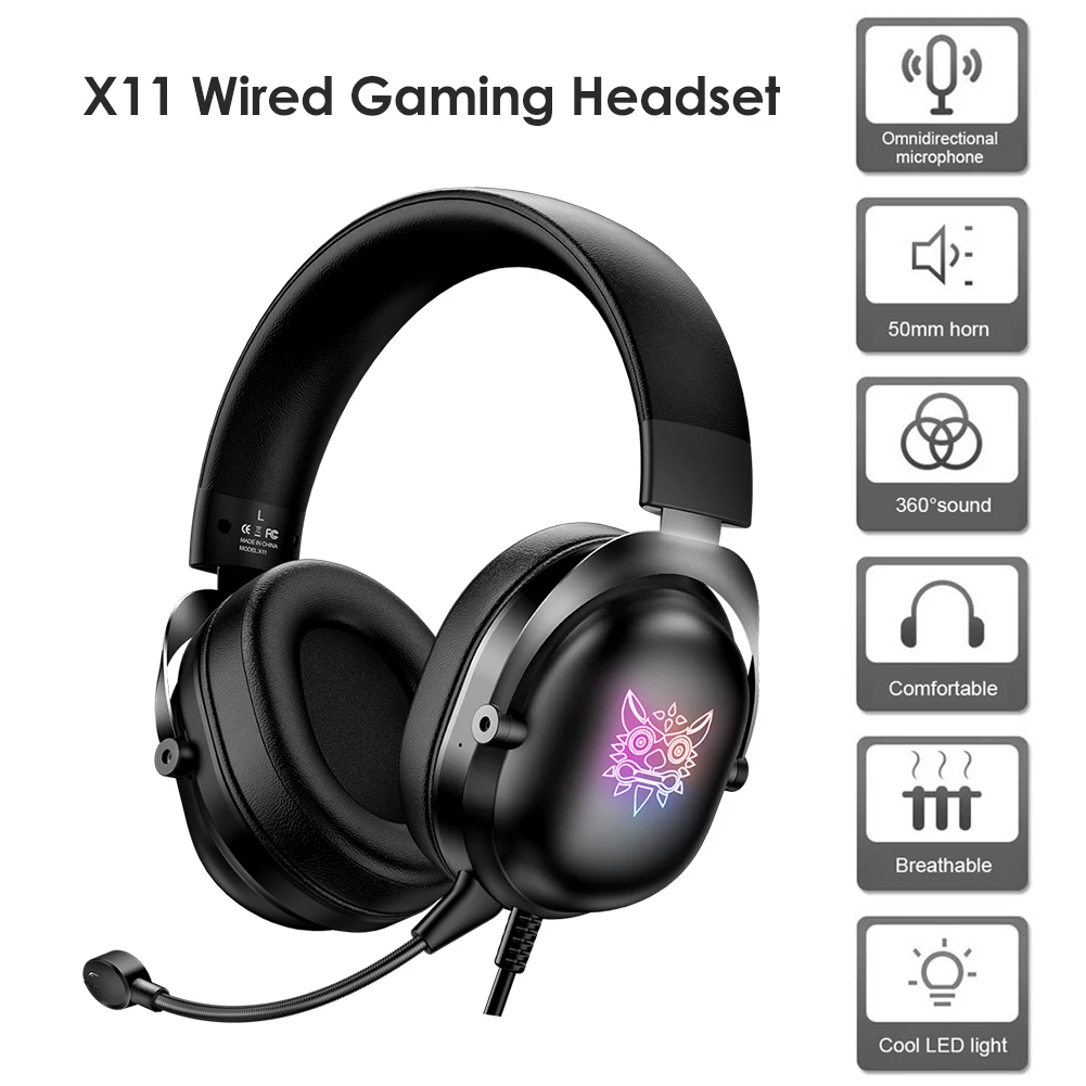 ONIKUMA X11 2021 Headphone Mikrofon 