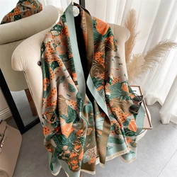 Design Print Cashmere Scarf lady Pashmina 2022 Autumn and Winter Fashion Double-sided Thick Blanket Shawls Lady Wraps Stoles