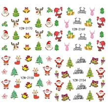 1 лист Санта Клаус Наклейки для ногтей Рождественский стиль наклейки для ногтей лучший подарок для вас Рождество очень праздничный