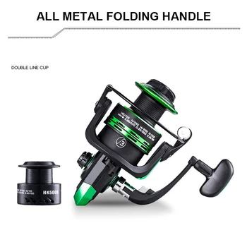 LOW PRICE ❤️ 2020 High Speed Double Spool Spinning Fishing Reel 5.1:1/5.2:1 Gear Ratio Carp Fishing Reels Left/Right Hand Fish Reel - discount item 38% OFF Sports & Entertainment