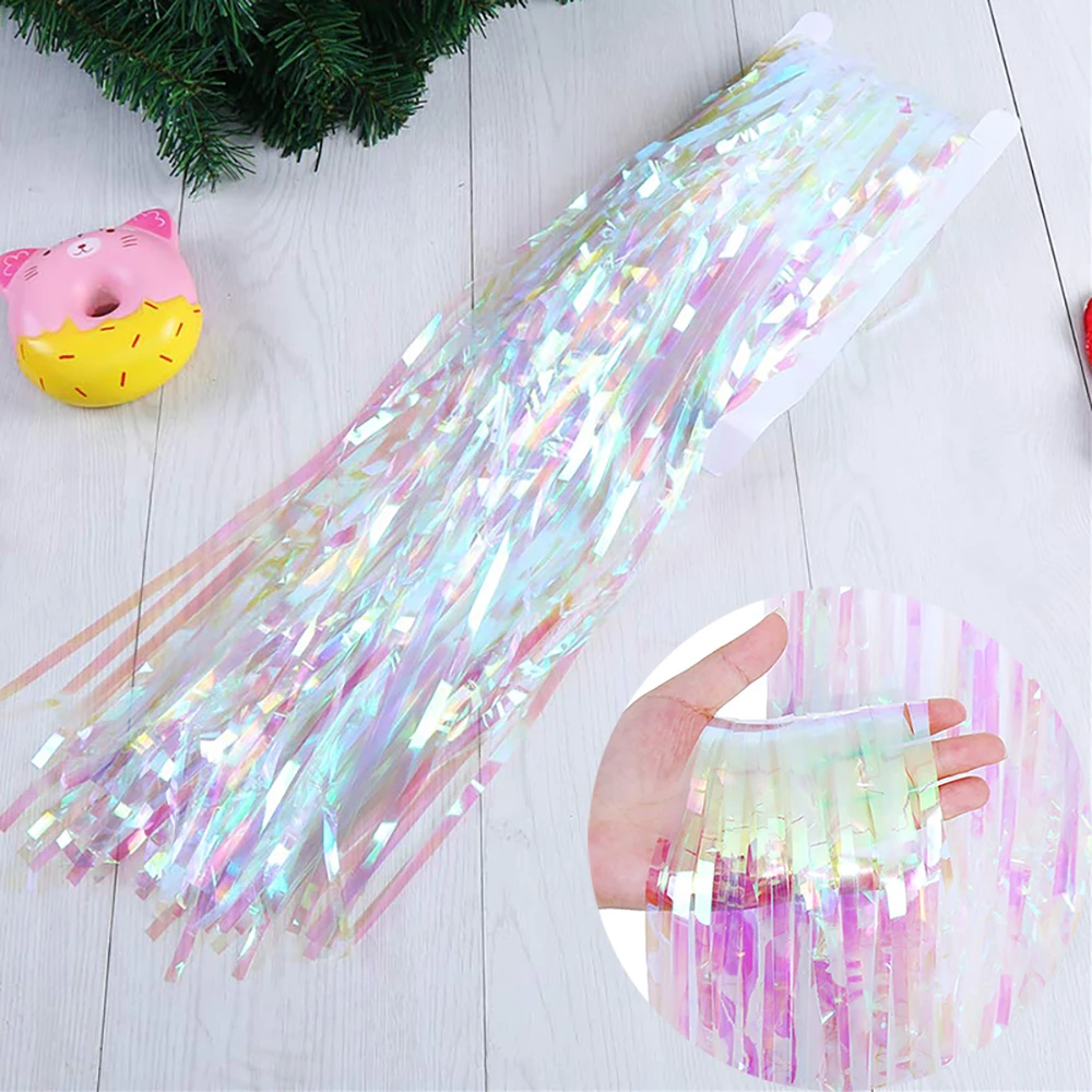 Matte Foil Tassel Fringe Curtain for Celebrations and Events