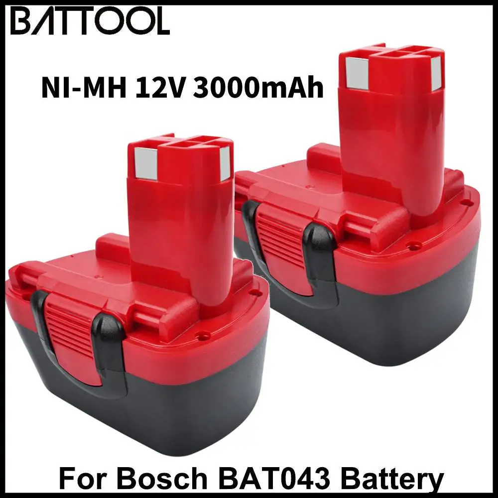 Перезаряжаемая батарея Battool Ni-MH 12 В 3500 мАч для Bosch BAT043 GSB VE BAT045 BAT120 3455 3360K 3360 3261 223612