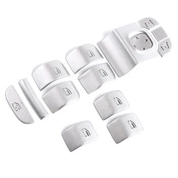 

14Pcs/Set Car Door Window Glass Lift Button Cover Trim for Benz a B GLB Class W177 W247 2020