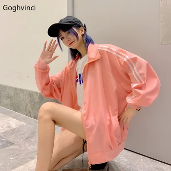 

Jackets Women Zipper Pockets 2020 Harajuku Loose Simple All-match Korean Style Jacket Womens Soft Trendy Ulzzang Outerwear New