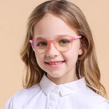 

2020Fashionable Glasses Kids Blue Light Anti Glare Filter Children Eyeglasses Girl Boy Optical Frame Blocking Clear Lenses