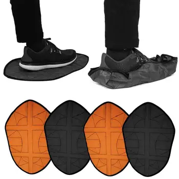 

1 Pair Automatic Lazy Shoe Covers Reusable Hand Free Overshoes Rain Portable Protector Boots Waterproof Shoe Durable Access U2N2