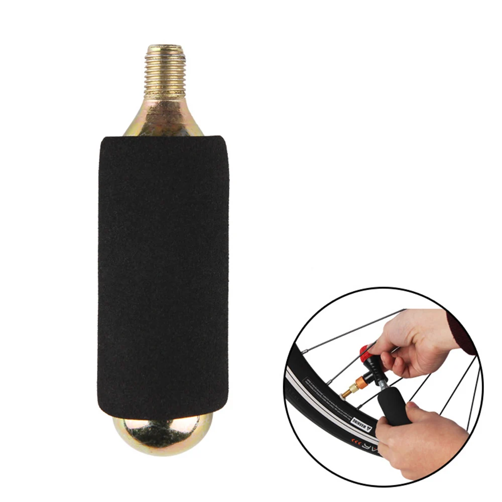 Bicycle Air Pump Head AVFV Portable CO2 Inflator Sleeve Cycling Universal Schrader Presta Valve Pump Bike Accessories BC0476 (3)