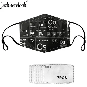

Jackherelook Outdoors Periodic Table of Elements Pattern Unisex Maskes with 7PM2.5 Filters Soft Washable Creative Face Masks