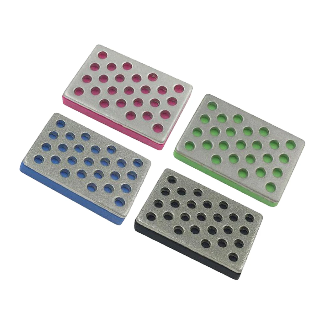 4 Pack Diamond Whetstone Small Sharpener Diamond Stone Sharpening Tools - Coarse / Fine / Extra-Fine Sharpening Honing
