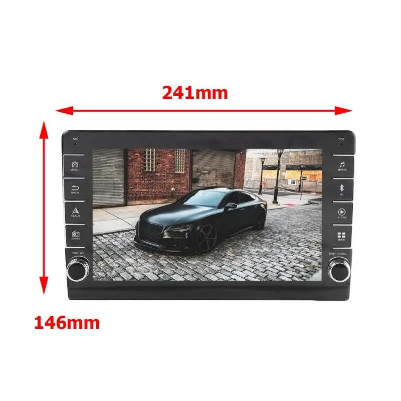 Автомагнитола 1 Din Android 8,1 аудио gps навигация 10," FM радио wifi Bluetooth 4,0 зеркальная связь автомобиля стерео MP5 плеер