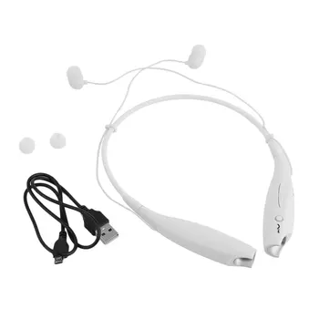 

1pc Stereo Bluetooth 4.0+EDR Wireless Headset Headphone Neckband Style Earphones for iPhone for Samsung Drop ship
