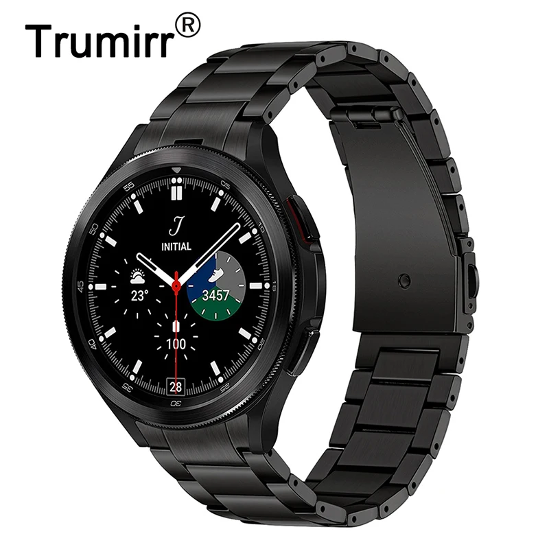 Титановый ремешок без зазора для Samsung Galaxy Watch 4 Classic 46 мм металлический титановый