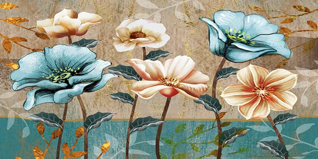 Colorful Flower Posters And Prints Abstract Oil Painting Printed On Canvas Wall Art Pictures For Living Room Sofa Home Decor 20200812105601616087