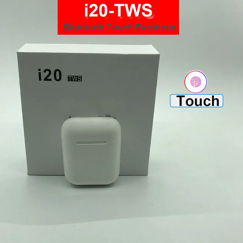 I20 TWS Беспроводной наушники Bluetooth 5,0 гарнитура i14 i11 i7s TWS 6D бас Беспроводной наушники pk i10 TWS i30 i12 i80 TWS i100 - Цвет: i20 white