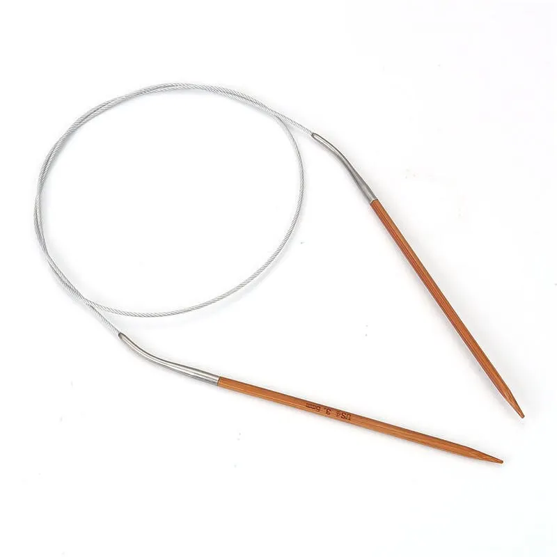 1 PC Natural Bamboo 2.5mm-8mm Stainless Steel Circular Sewing Crochet Set Knitting Needles Tube Crafts Needlework Tool 80cm long buy sewing supplies online Fabric & Sewing Supplies