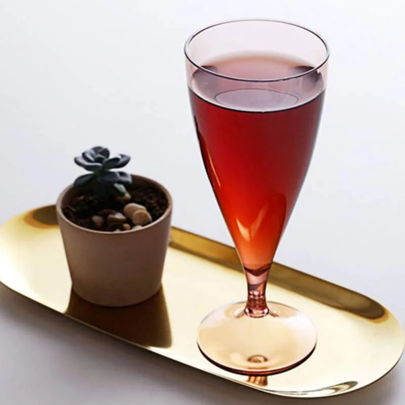 Романтическая Прозрачная Чаша для коктейля, пластиковая бокал для шампанского, бокал для вина, Свадебный комплект бокалов для шампанского, 6 шт. в наборе