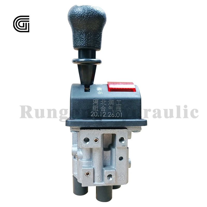 Autocarro Con Cassone Ribaltabile Valvola Di Sollevamento Controllo Pneumatico Uguale All'Autocarro Con Cassone Ribaltabile Hyva Sistema Idraulico Rib