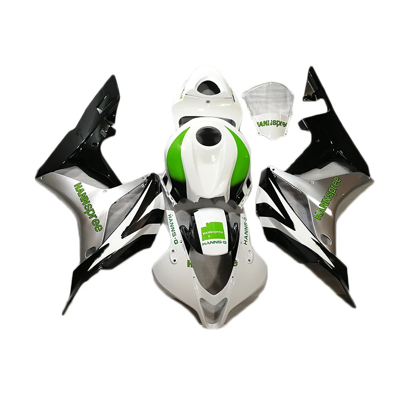 

Комплект обтекателей для мотоцикла, подходит для Honda CBR600RR 2007 2008 CBR 600rr 07 08 черные белые Обтекатели инъекции NS37